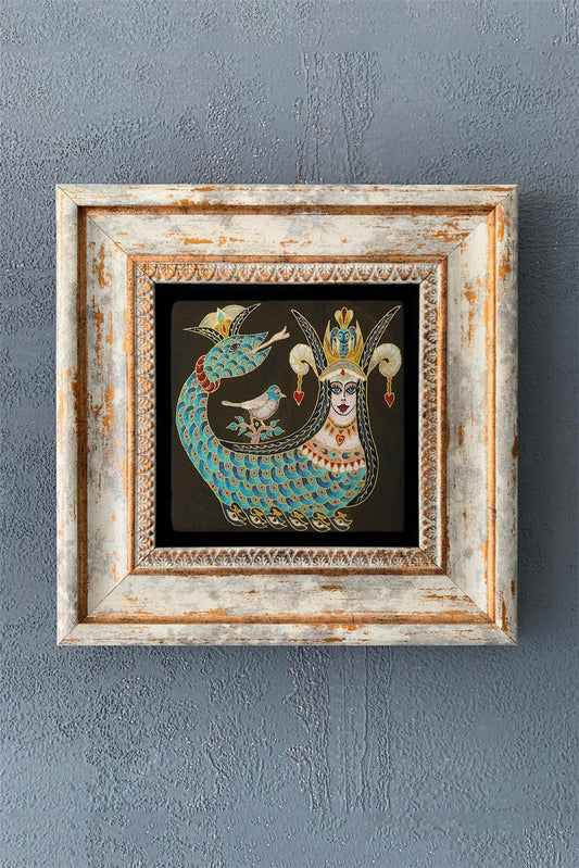 SINGLE FRAME NATURAL STONE WALL DECOR / CDD1-40-1213 (WALL DECOR)