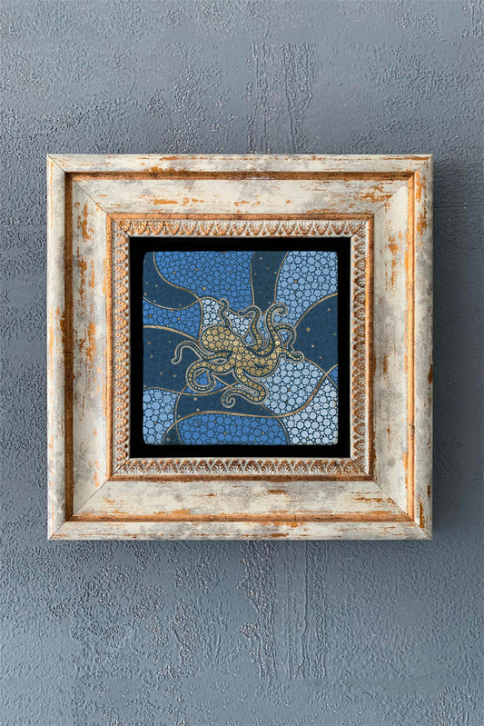 SINGLE FRAME NATURAL STONE WALL DECOR / CDD1-40-1041 (WALL DECOR)