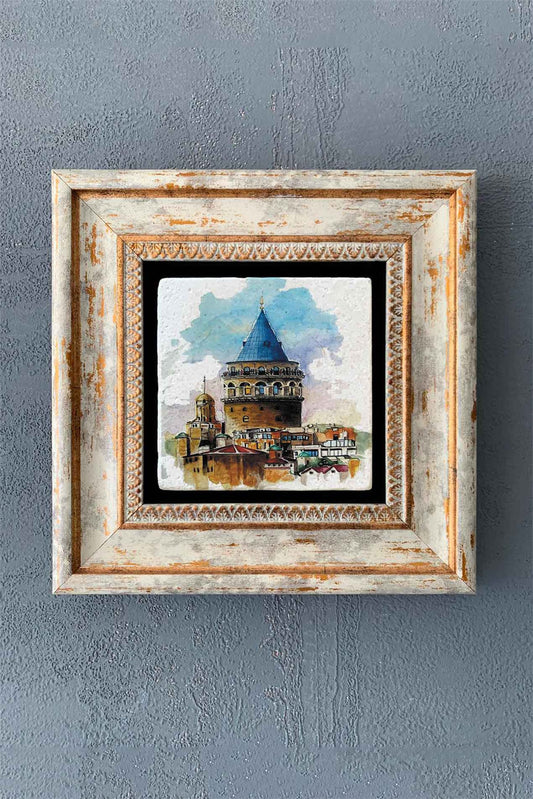 SINGLE FRAME NATURAL STONE WALL DECOR / CDD1-40-1299 (WALL DECOR)
