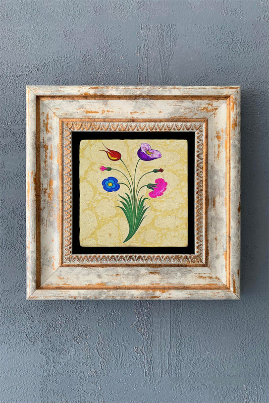 SINGLE FRAME NATURAL STONE WALL DECOR / CDD1-40-1128 (WALL DECOR)