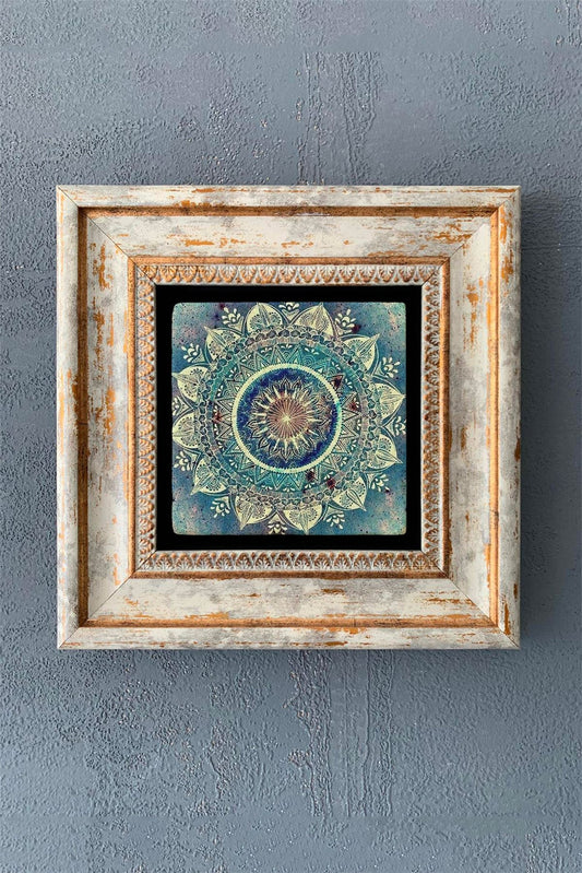 SINGLE FRAME NATURAL STONE WALL DECOR / CDD1-40-1253 (WALL DECOR)