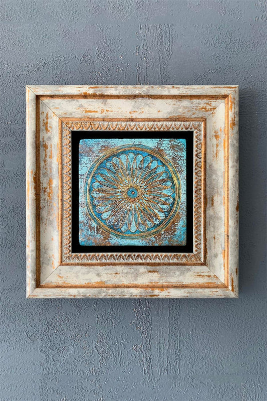 SINGLE FRAME NATURAL STONE WALL DECOR / CDD1-40-1037 (WALL DECOR)