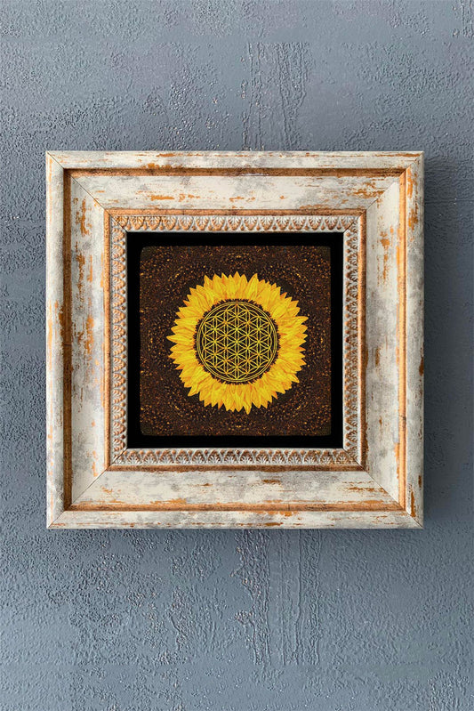SINGLE FRAME NATURAL STONE WALL DECOR / CDD1-40-1210 (WALL DECOR)