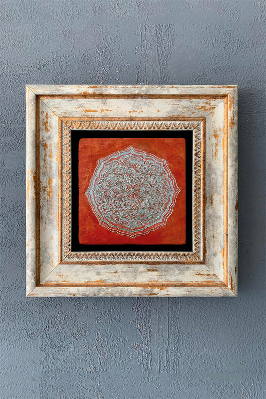 SINGLE FRAME NATURAL STONE WALL DECOR / CDD1-40-1052 (WALL DECOR)