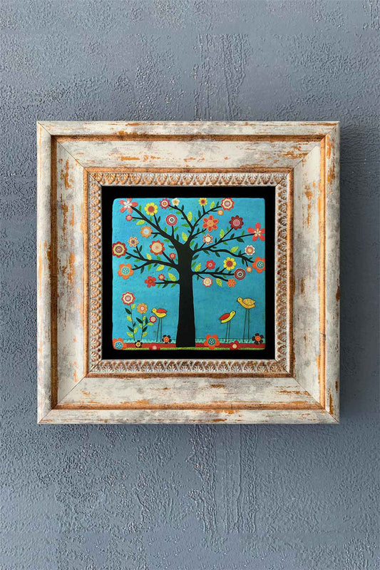 SINGLE FRAME NATURAL STONE WALL DECOR / CDD1-40-1301 (WALL DECOR)
