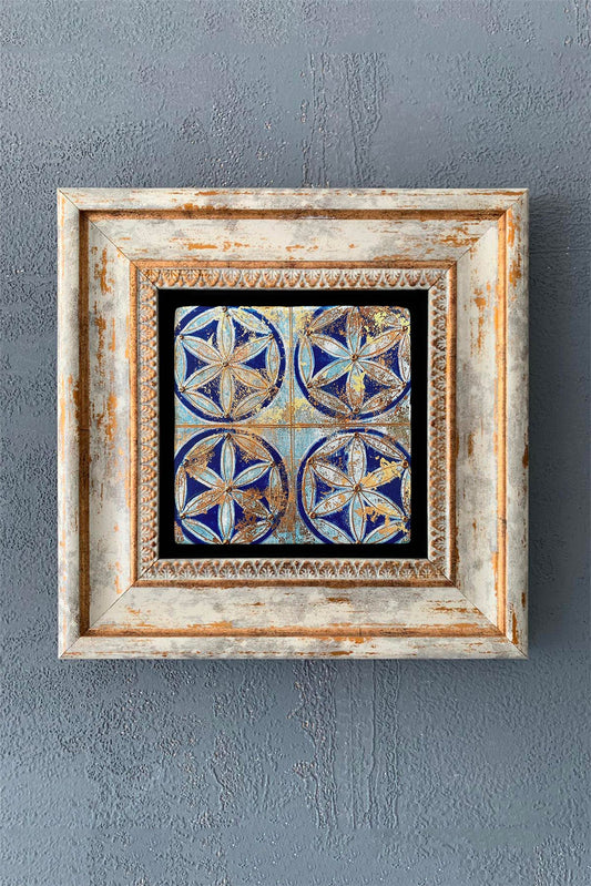 SINGLE FRAME NATURAL STONE WALL DECOR / CDD1-40-1013 (WALL DECOR)