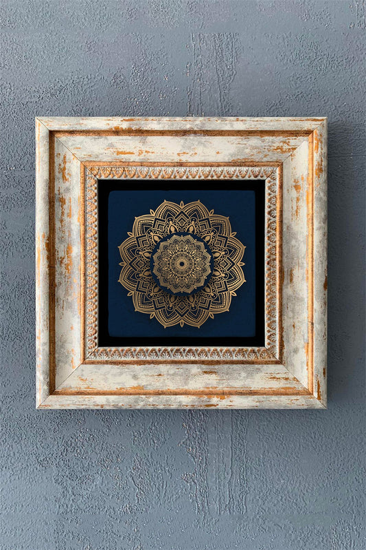SINGLE FRAME NATURAL STONE WALL DECOR / CDD1-40-1199 (WALL DECOR)