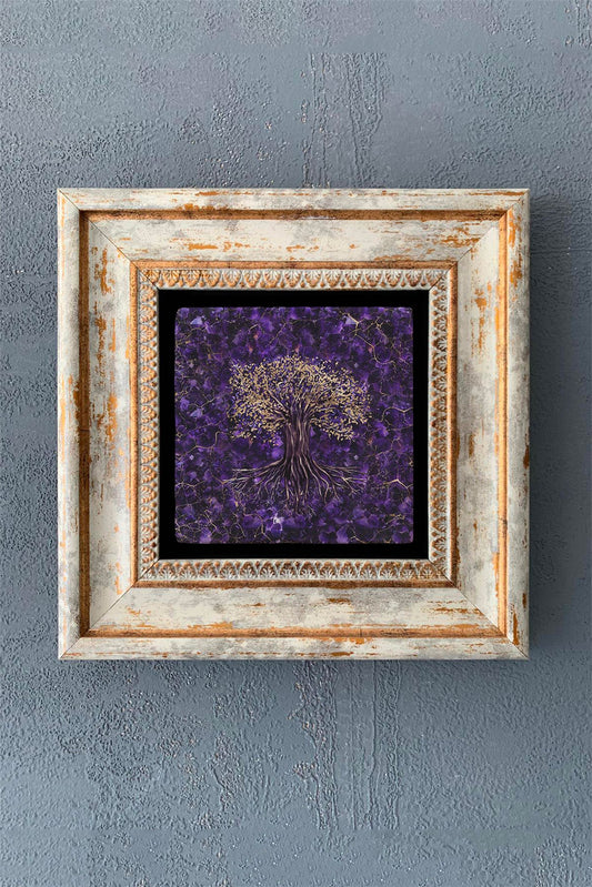 SINGLE FRAME NATURAL STONE WALL DECOR / CDD1-40-1121 (WALL DECOR)