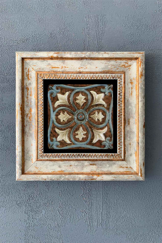 SINGLE FRAME NATURAL STONE WALL DECOR / CDD1-40-1321 (WALL DECOR)