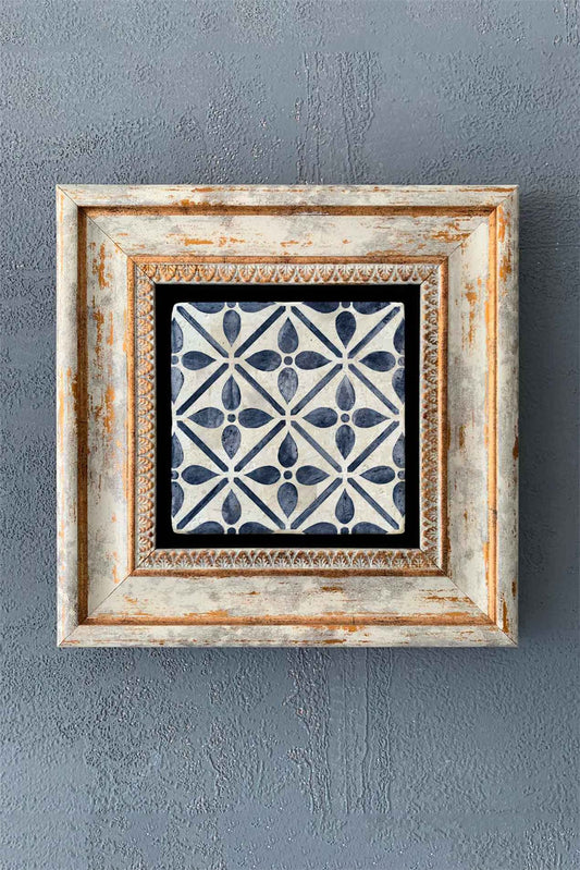 SINGLE FRAME NATURAL STONE WALL DECOR / CDD1-40-1307 (WALL DECOR)