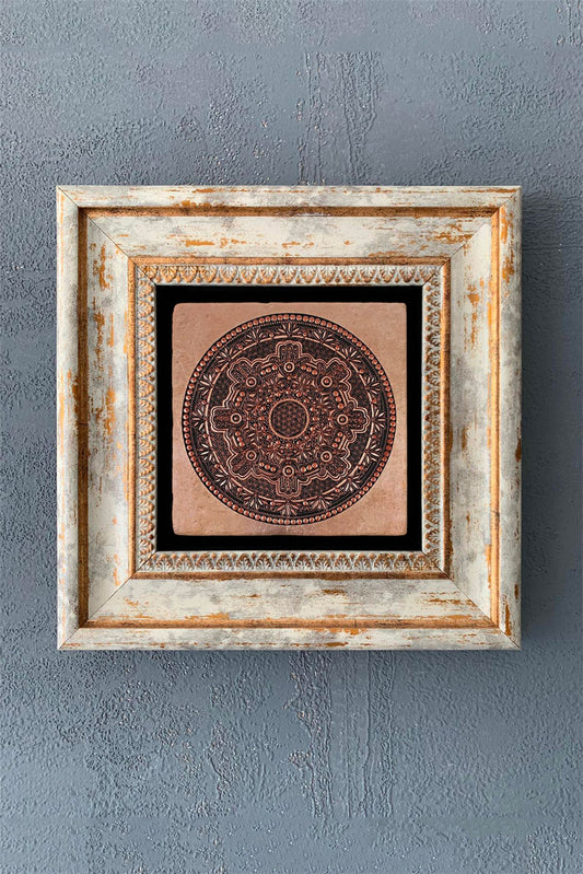 SINGLE FRAME NATURAL STONE WALL DECOR / CDD1-40-1060 (WALL DECOR)