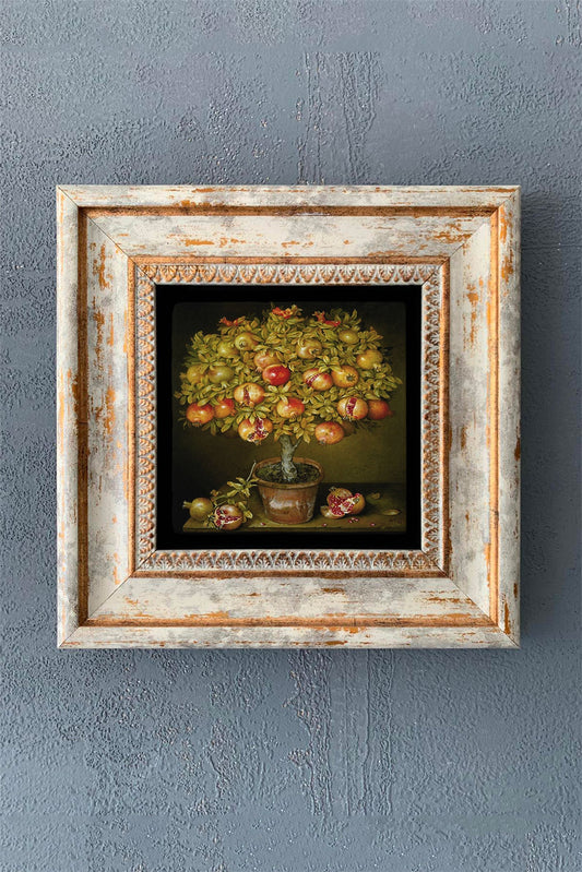 SINGLE FRAME NATURAL STONE WALL DECOR / CDD1-40-1132 (WALL DECOR)