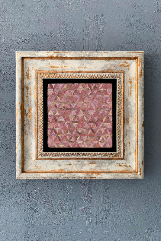 SINGLE FRAME NATURAL STONE WALL DECOR / CDD1-40-1186 (WALL DECOR)