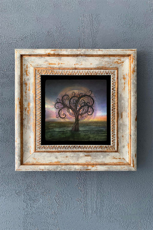 SINGLE FRAME NATURAL STONE WALL DECOR / CDD1-40-1184 (WALL DECOR)