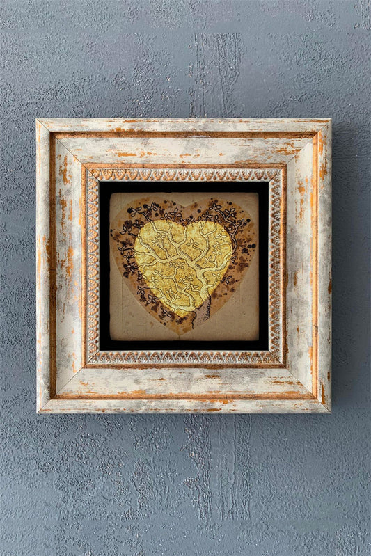 SINGLE FRAME NATURAL STONE WALL DECOR / CDD1-40-1085 (WALL DECOR)