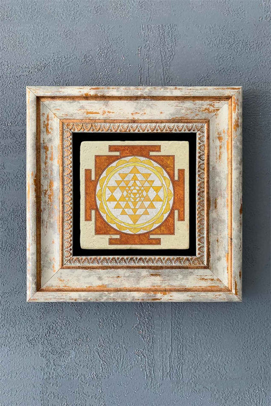 SINGLE FRAME NATURAL STONE WALL DECOR / CDD1-40-1344 (WALL DECOR)