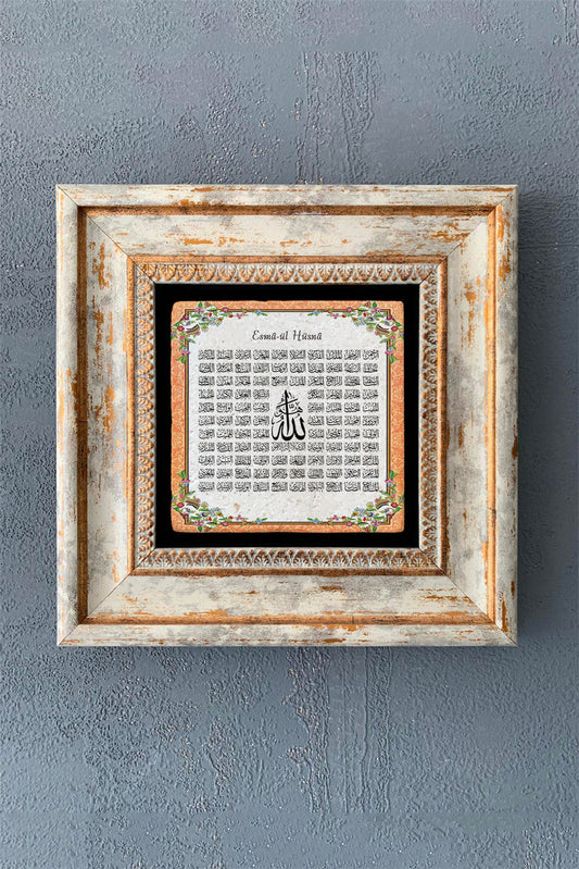 SINGLE FRAME NATURAL STONE WALL DECOR / CDD1-40-1151 (WALL DECOR)