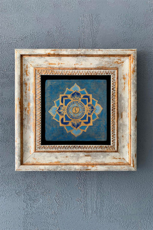 SINGLE FRAME NATURAL STONE WALL DECOR / CDD1-40-1073 (WALL DECOR)