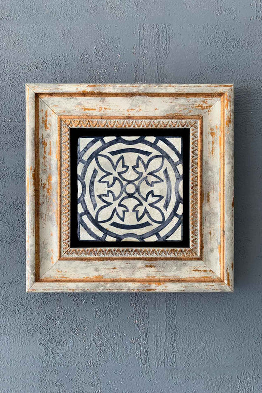 SINGLE FRAME NATURAL STONE WALL DECOR / CDD1-40-1305 (WALL DECOR)