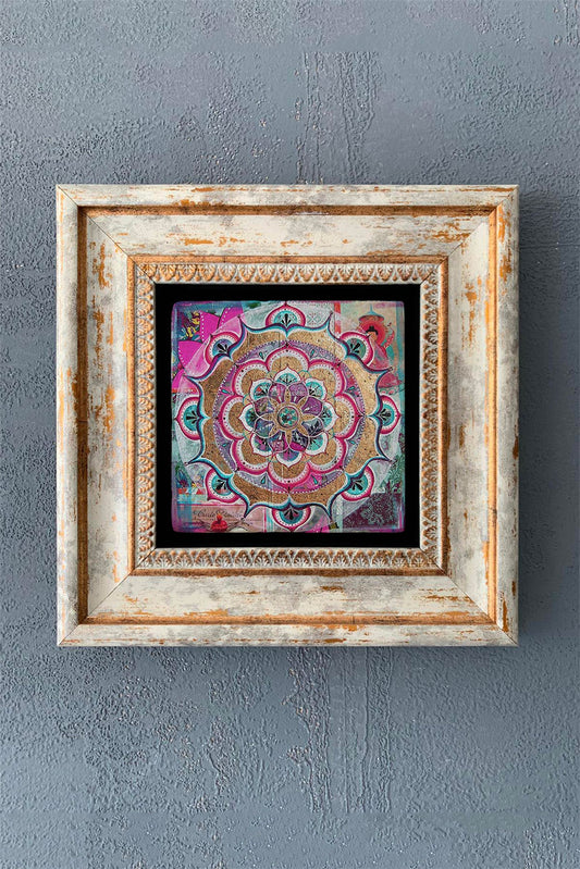 SINGLE FRAME NATURAL STONE WALL DECOR / CDD1-40-1242 (WALL DECOR)