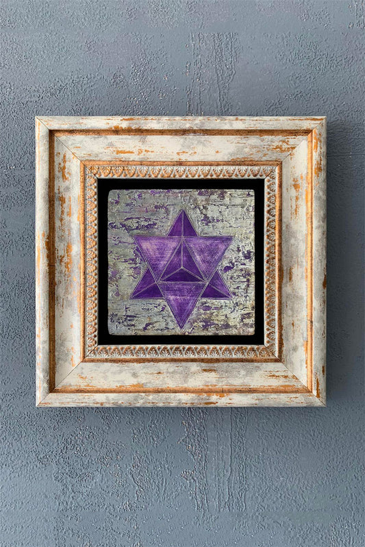 SINGLE FRAME NATURAL STONE WALL DECOR / CDD1-40-1068 (WALL DECOR)