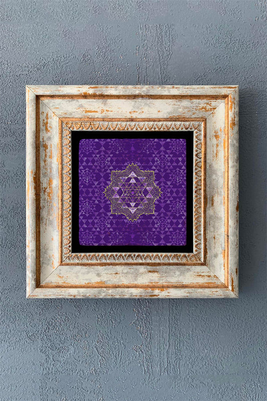 SINGLE FRAME NATURAL STONE WALL DECOR / CDD1-40-1089 (WALL DECOR)