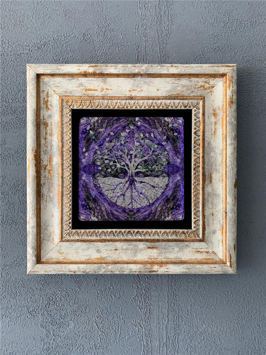 SINGLE FRAME NATURAL STONE WALL DECOR / CDD-40-543 (WALL DECOR)