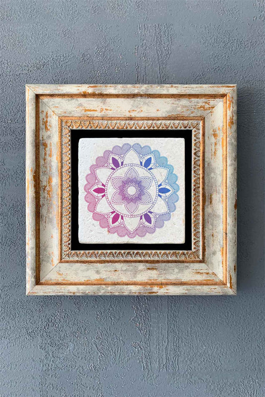 SINGLE FRAME NATURAL STONE WALL DECOR / CDD1-40-1351 (WALL DECOR)