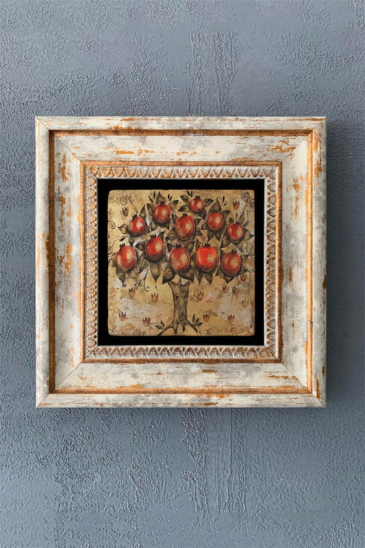 SINGLE FRAME NATURAL STONE WALL DECOR / CDD1-40-1070 (WALL DECOR)