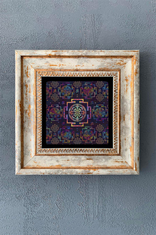 SINGLE FRAME NATURAL STONE WALL DECOR / CDD1-40-1006 (WALL DECOR)