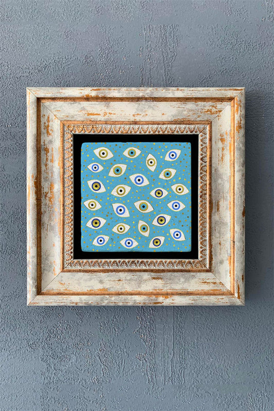 SINGLE FRAME NATURAL STONE WALL DECOR / CDD1-40-1030 (WALL DECOR)