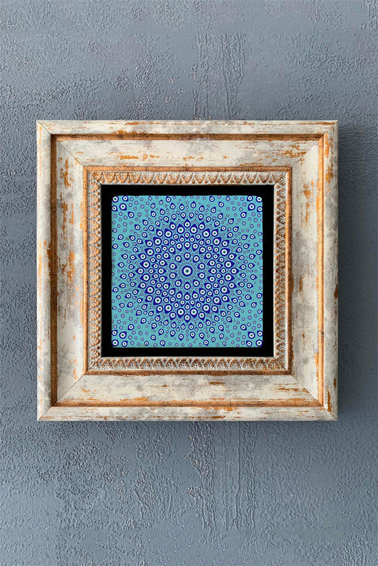 SINGLE FRAME NATURAL STONE WALL DECOR / CDD1-40-1007 (WALL DECOR)