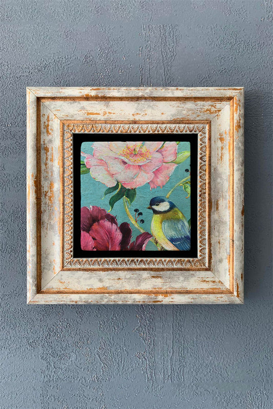 SINGLE FRAME NATURAL STONE WALL DECOR / CDD1-40-1232 (WALL DECOR)
