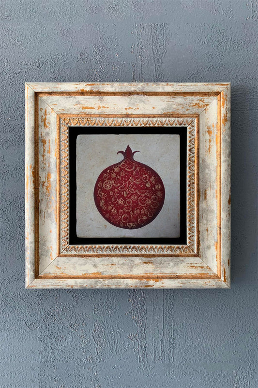 SINGLE FRAME NATURAL STONE WALL DECOR / CDD1-40-1229 (WALL DECOR)