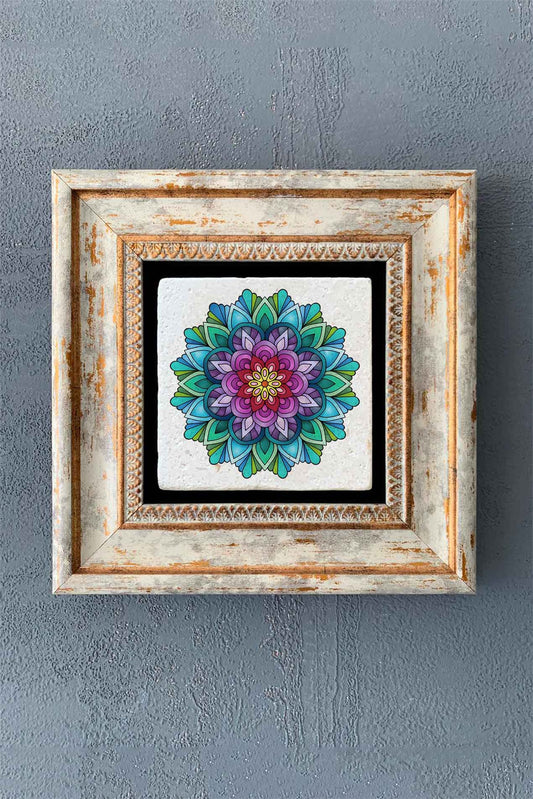 SINGLE FRAME NATURAL STONE WALL DECOR / CDD1-40-1381 (WALL DECOR)