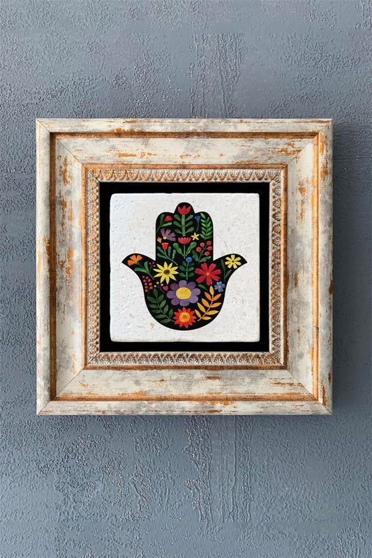SINGLE FRAME NATURAL STONE WALL DECOR / CDD1-40-1032 (WALL DECOR)