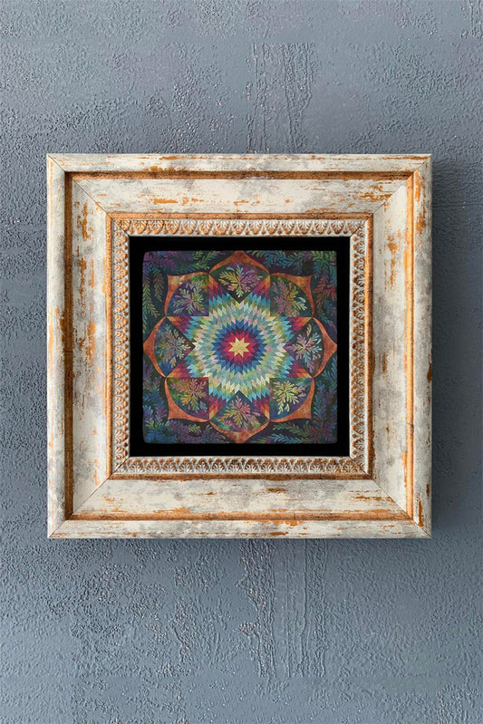 SINGLE FRAME NATURAL STONE WALL DECOR / CDD1-40-1254 (WALL DECOR)