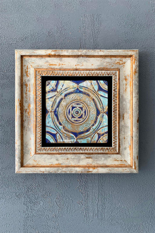 SINGLE FRAME NATURAL STONE WALL DECOR / CDD1-40-1018 (WALL DECOR)
