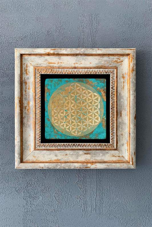 SINGLE FRAME NATURAL STONE WALL DECOR / CDD1-40-1026 (WALL DECOR)