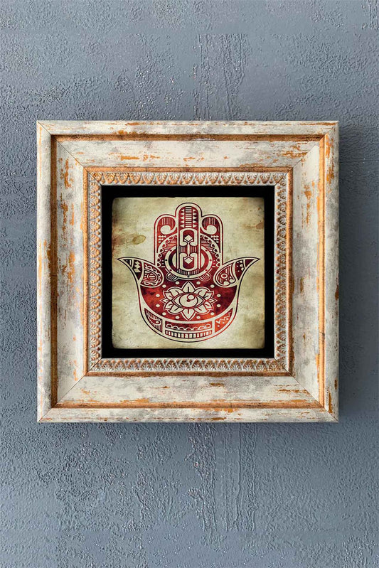 SINGLE FRAME NATURAL STONE WALL DECOR / CDD1-40-1295 (WALL DECOR)