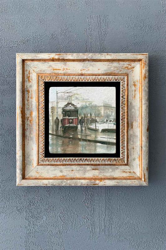 SINGLE FRAME NATURAL STONE WALL DECOR / CDD1-40-1256 (WALL DECOR)
