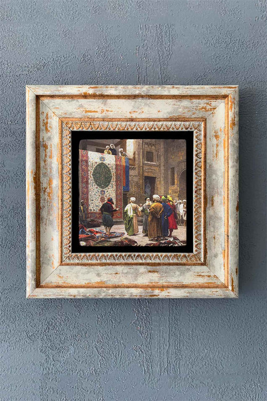 SINGLE FRAME NATURAL STONE WALL DECOR / CDD1-40-1274 (WALL DECOR)
