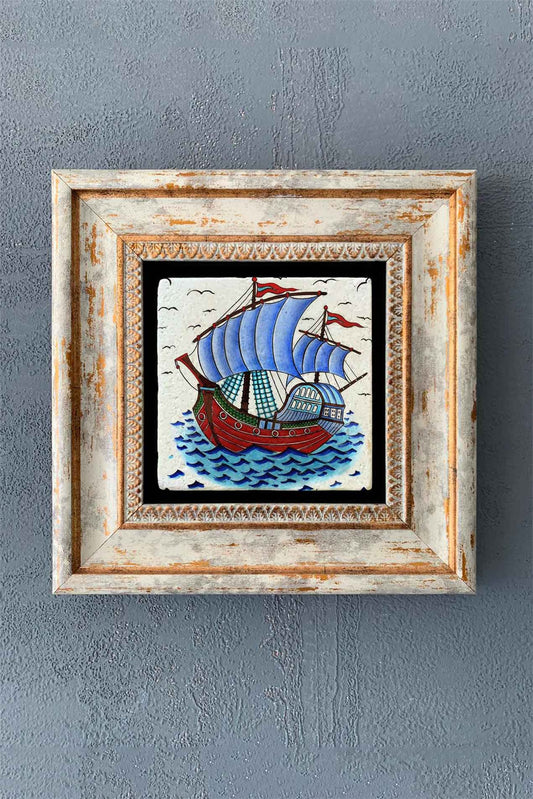 SINGLE FRAME NATURAL STONE WALL DECOR / CDD1-40-1289 (WALL DECOR)