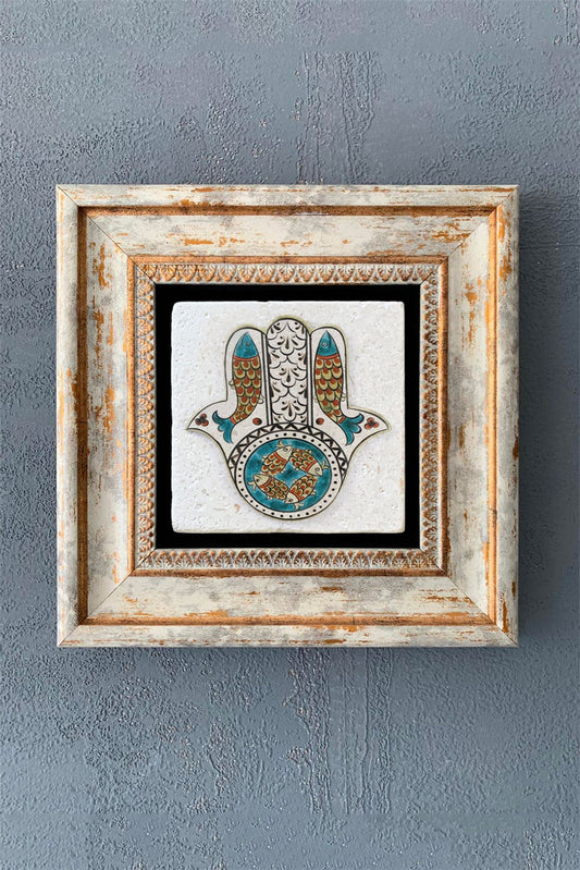 SINGLE FRAME NATURAL STONE WALL DECOR / CDD1-40-1239 (WALL DECOR)