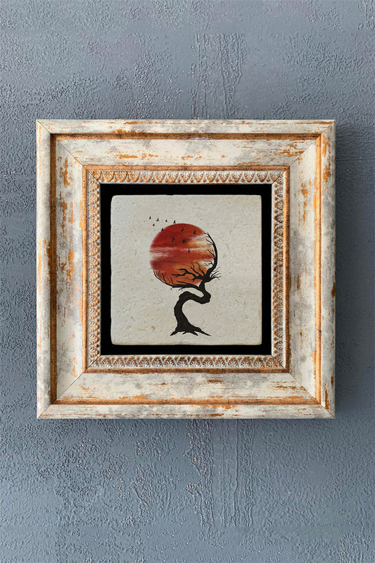 SINGLE FRAME NATURAL STONE WALL DECOR / CDD1-40-1212 (WALL DECOR)
