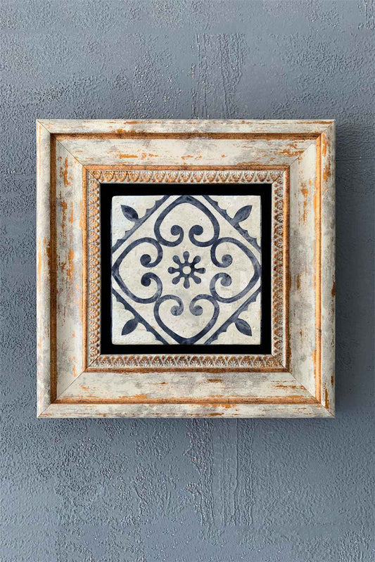 SINGLE FRAME NATURAL STONE WALL DECOR / CDD1-40-1306 (WALL DECOR)