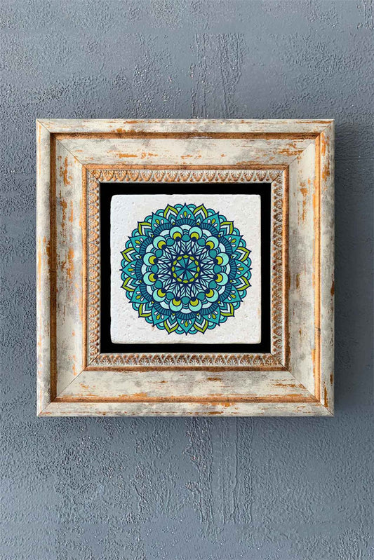 SINGLE FRAME NATURAL STONE WALL DECOR / CDD1-40-1371 (WALL DECOR)
