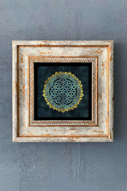 SINGLE FRAME NATURAL STONE WALL DECOR / CDD1-40-1365 (WALL DECOR)
