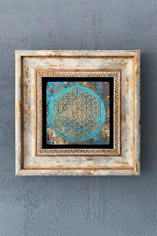 SINGLE FRAME NATURAL STONE WALL DECOR / CDD1-40-1090 (WALL DECOR)