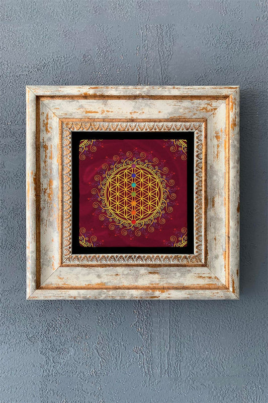 SINGLE FRAME NATURAL STONE WALL DECOR / CDD1-40-1024 (WALL DECOR)